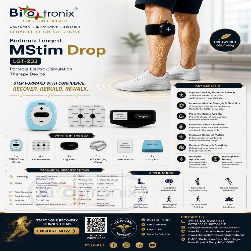 Smart Foot Drop Therapy Equipment for Walking Confidence