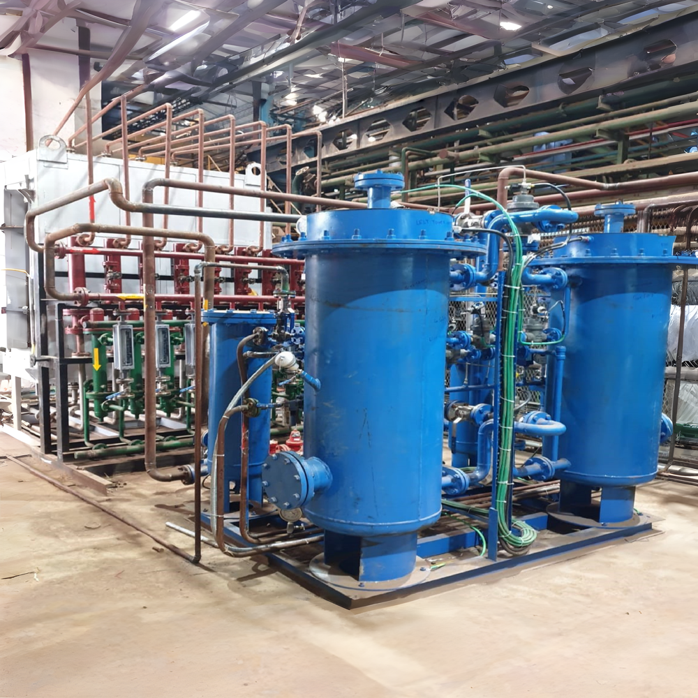 Ammonia Dissociator - Stainless Steel, 1200x1000x1800 mm, Industrial Grey | Nickel Catalyst, 5-100 Nm3/hr, PLC Control, Skid Mounted, Integrated Heat Exchanger