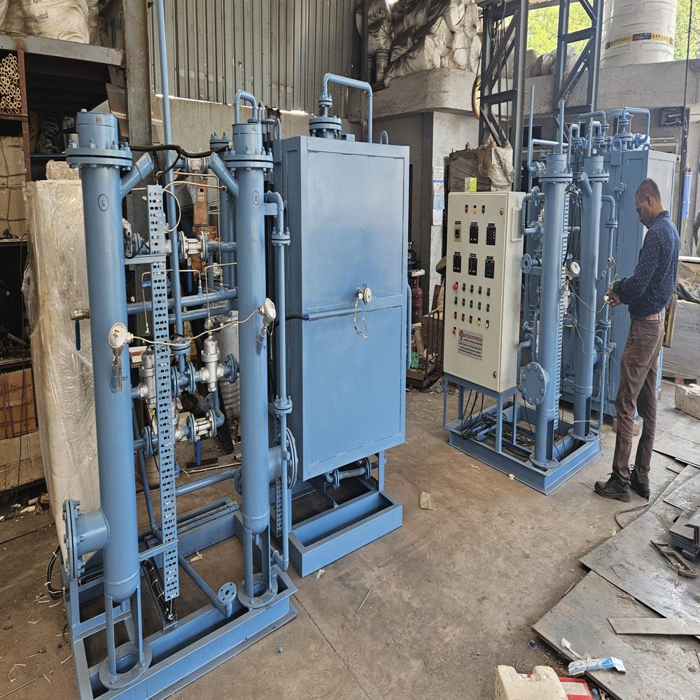Ammonia Dissociator - Stainless Steel, 1200x1000x1800 Mm, Industrial Grey | Nickel Catalyst, 5-100 Nm3/hr, Plc Control, Skid Mounted, Integrated Heat Exchanger