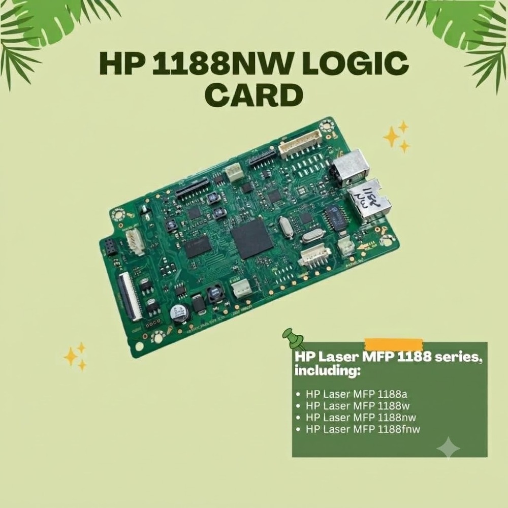 Hp 1188Nw Logic Card - Color: Green