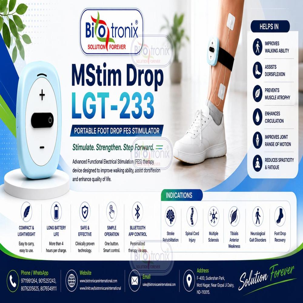 Neuro Walking Recovery Device for Foot Drop Rehabilitation