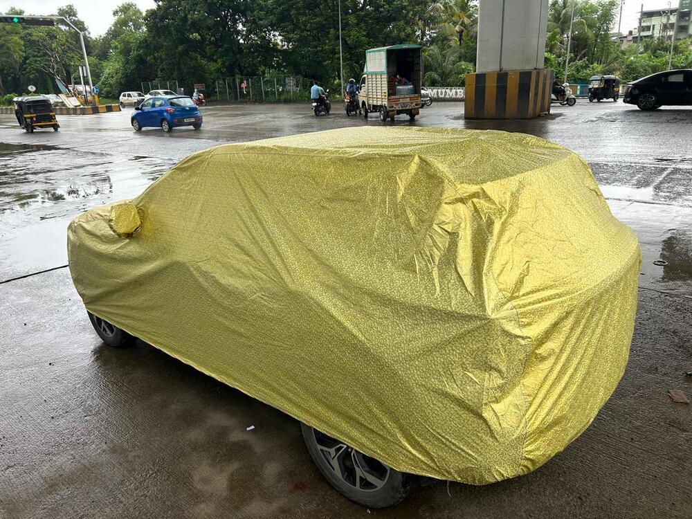 Golden Color Car Cover