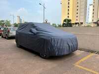 Blue Color Car Cover - Polyester Fabric 4700x1600x1200 Mm, Blue, Double Stitching, Waterproof, Uv Resistant, Semi-custom Fit