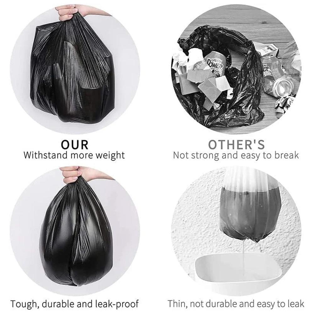 Heavy-Duty Black Garbage Bag Roll For Home & Commercial Waste Disposal (1 Roll) - Color: Mix