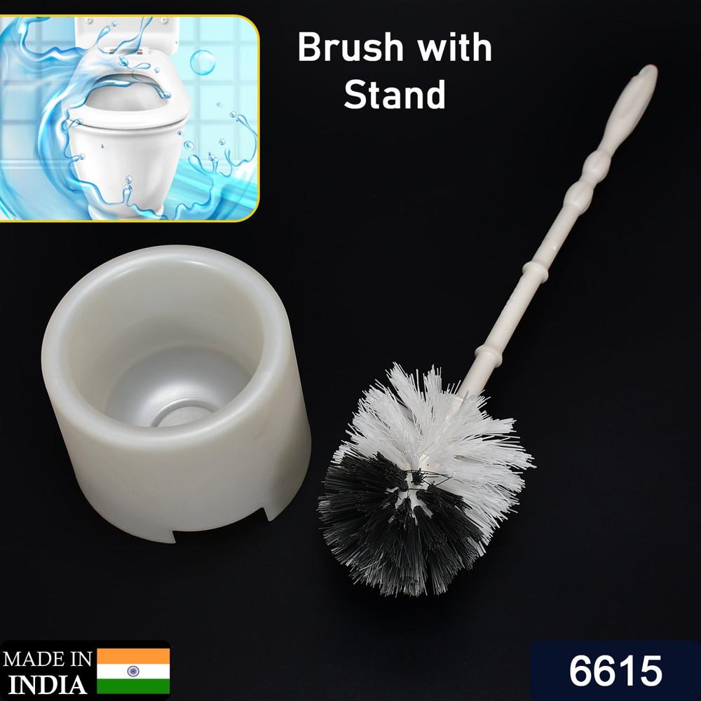 Toilet Cleaning Brush With Potted Holder - Color: Mix