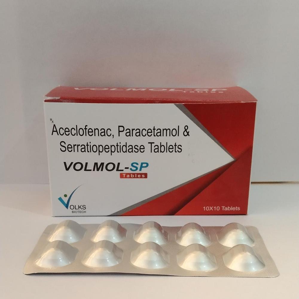 ACECLOFENAC PARACETAMOL SERRATIOPEPTIDASE  TABLET