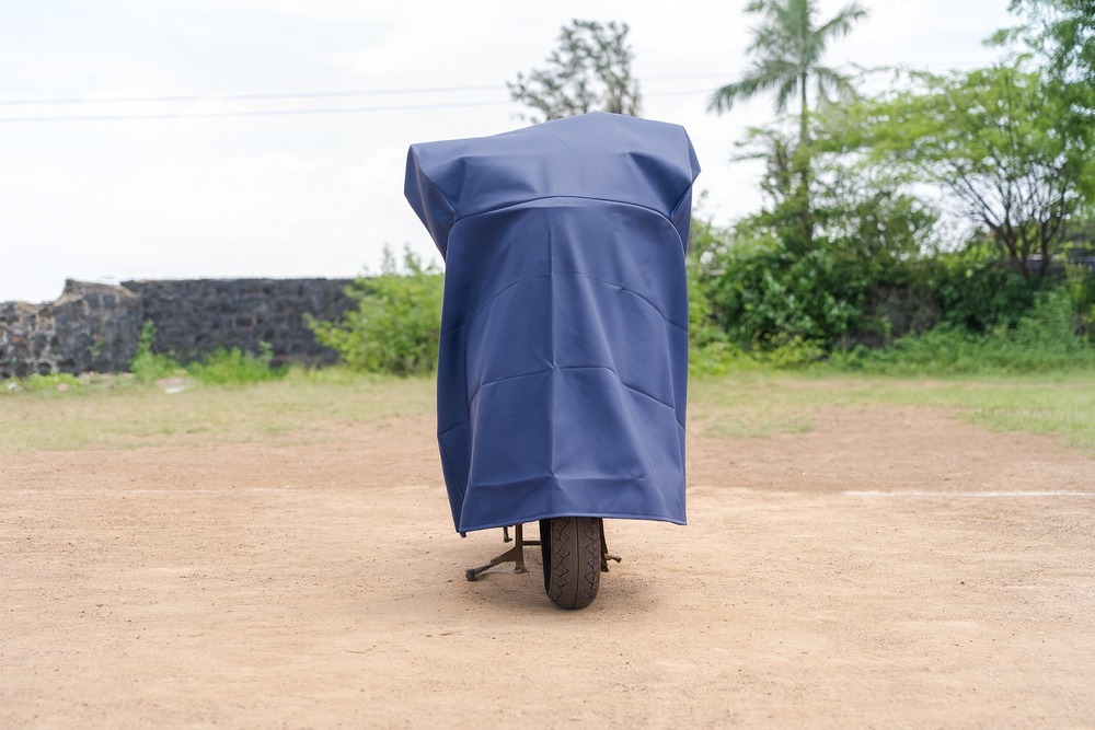 Blue Color Two Wheeler Cover