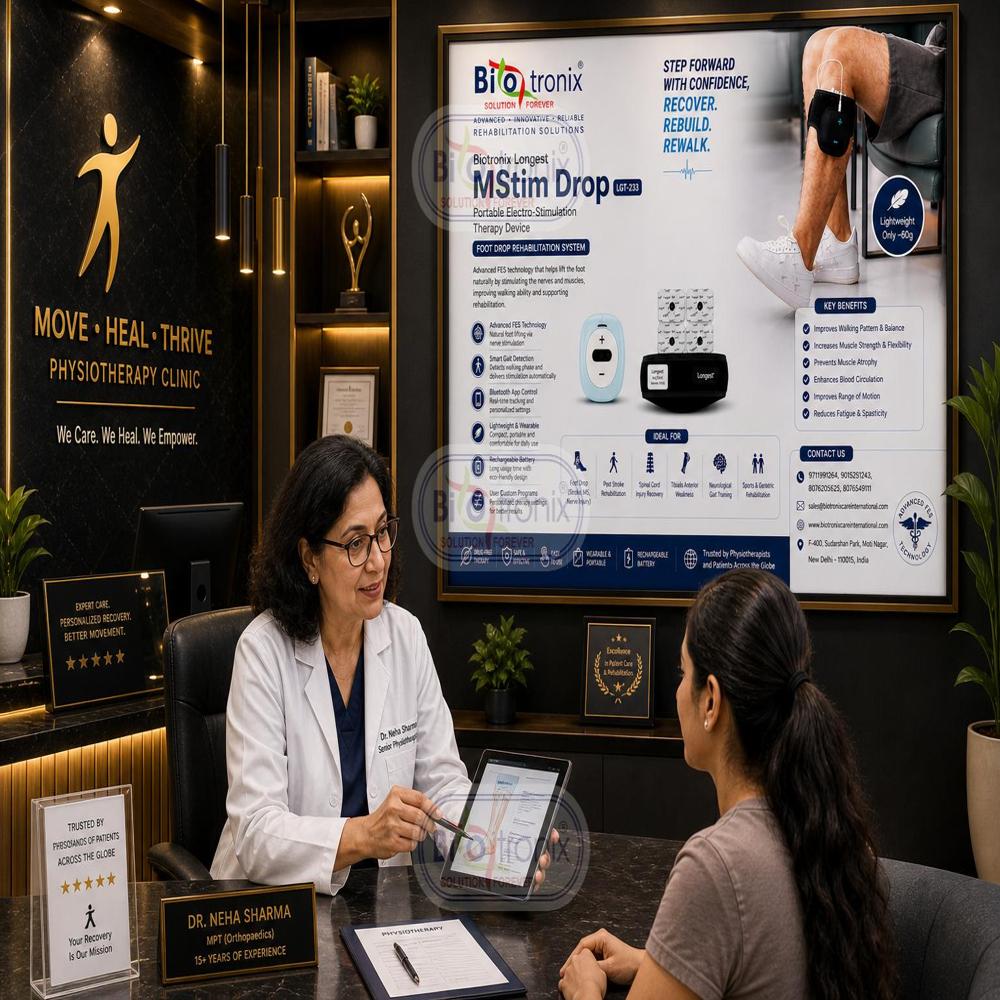 Functional EMS Device for Foot Drop Walking Improvement