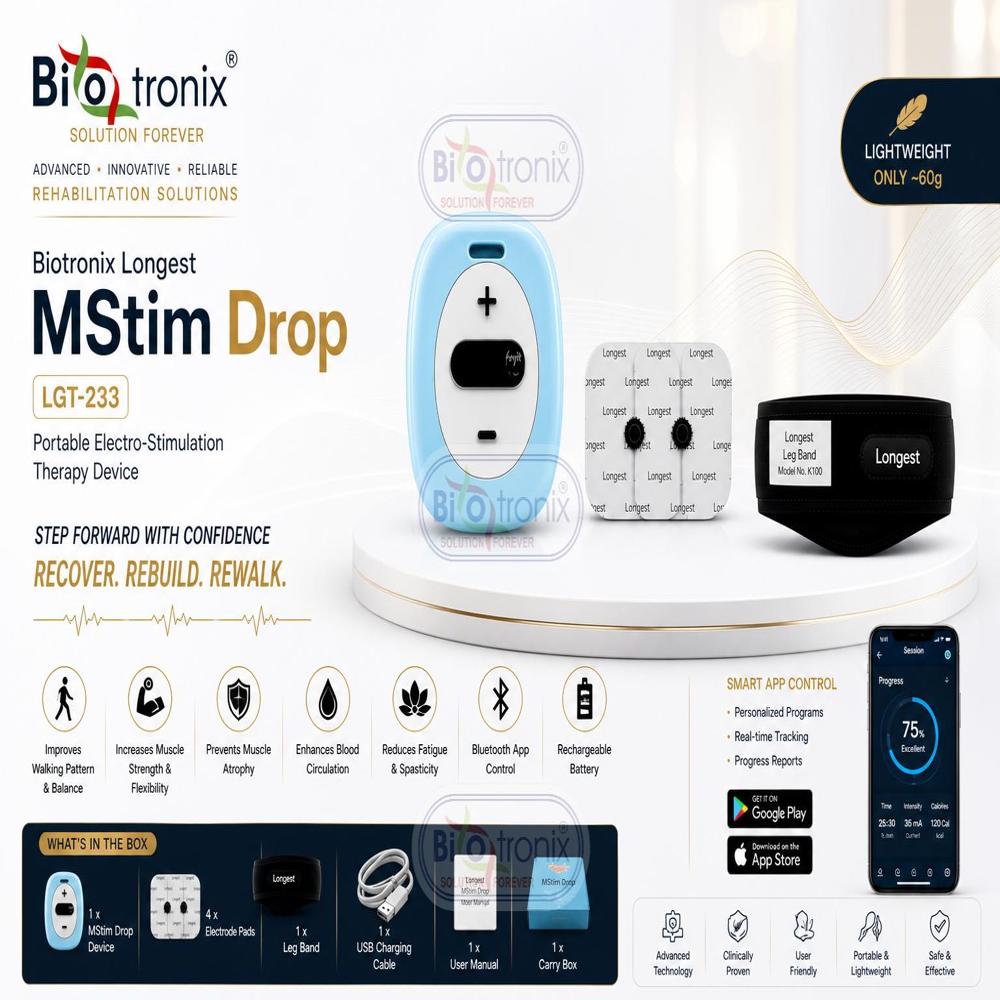 Functional EMS Device for Foot Drop Walking Improvement