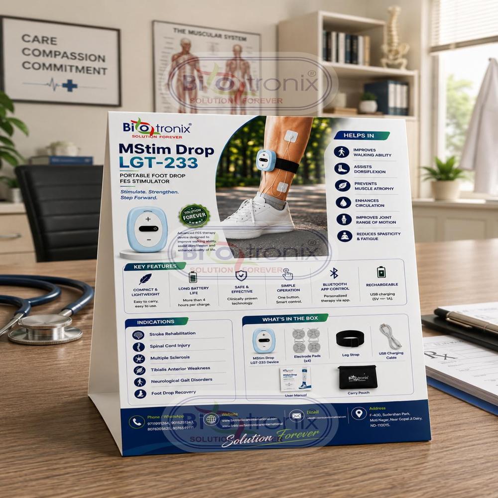 Functional EMS Device for Foot Drop Walking Improvement
