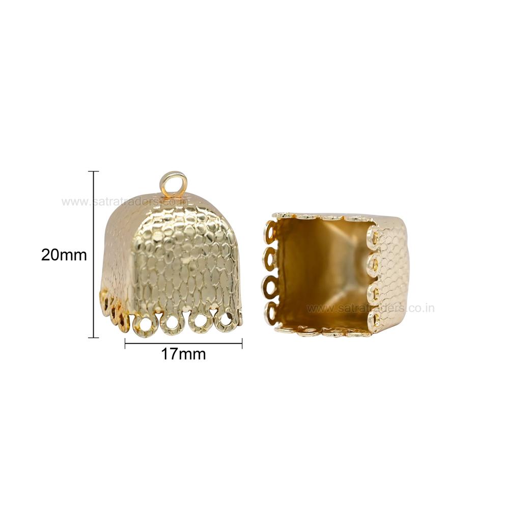 Square Designer Jhumki | Size : 20mm | Qty : 6pcs-3pair | EF93