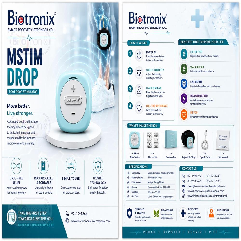 Smart Portable Foot Drop Correction Rehabilitation Machine