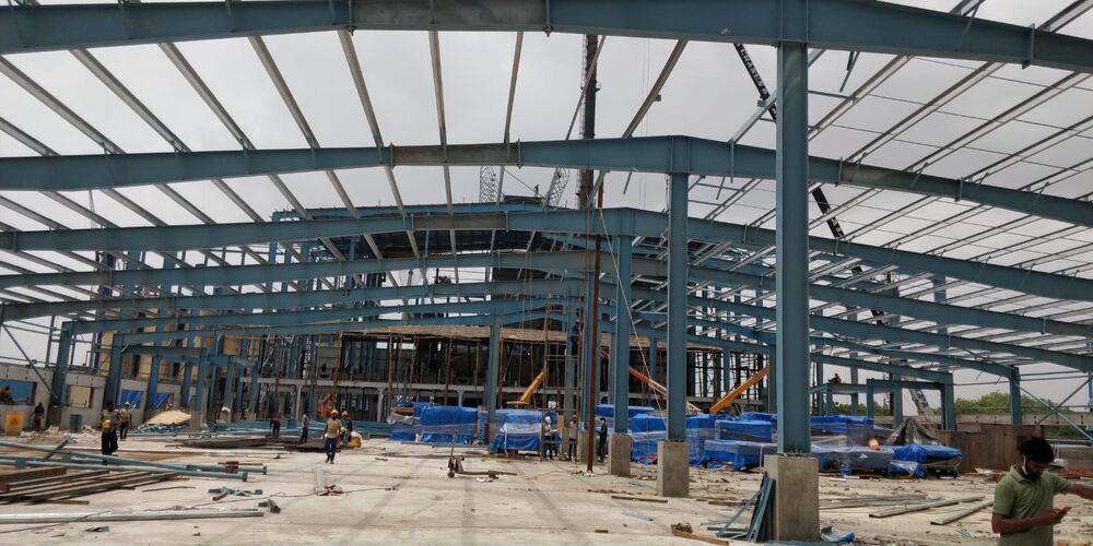 PEB structure industrial Shed