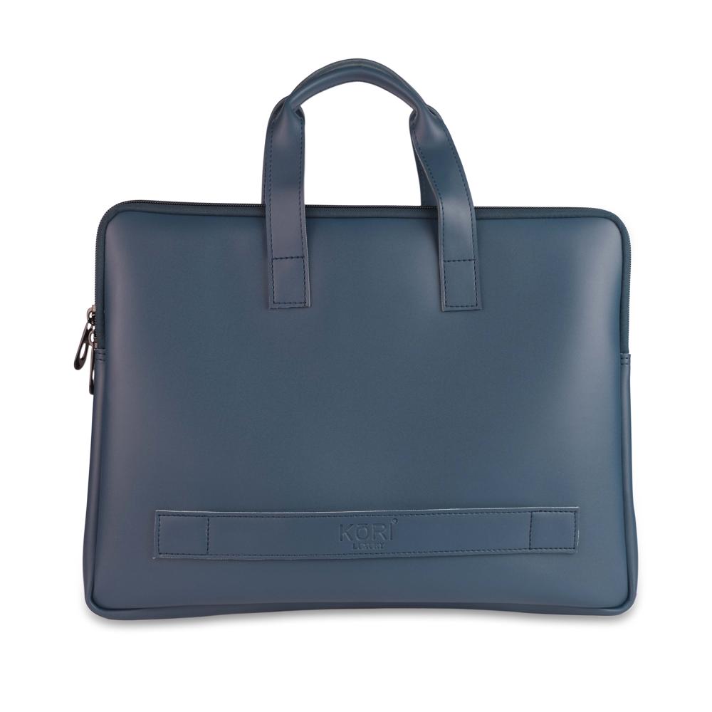 KORI Executive Slim Vegan Leather Laptop Bag(001)