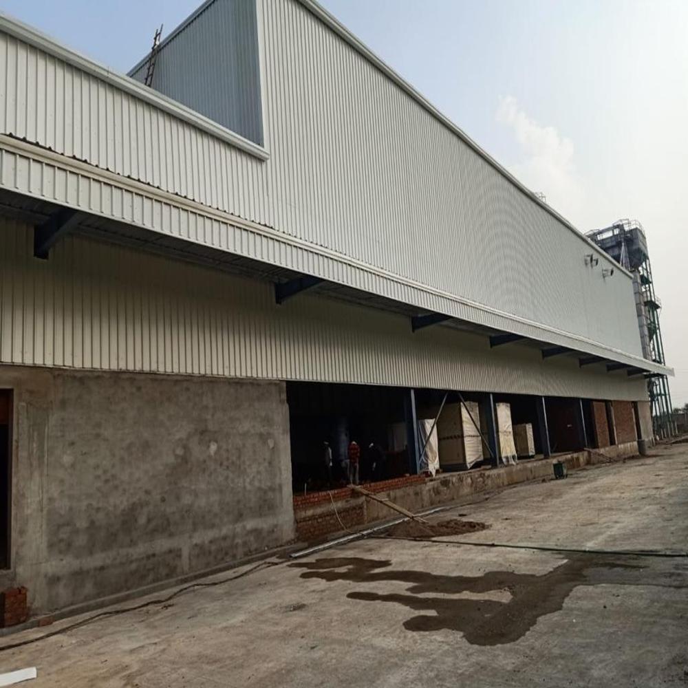 Prefabricated Building Structure - Steel, Aluminum Sheet Roof, Concrete Floor | Versatile Use For Warehouse & Workshop, Various Color Options, 10-15 Years Lifespan
