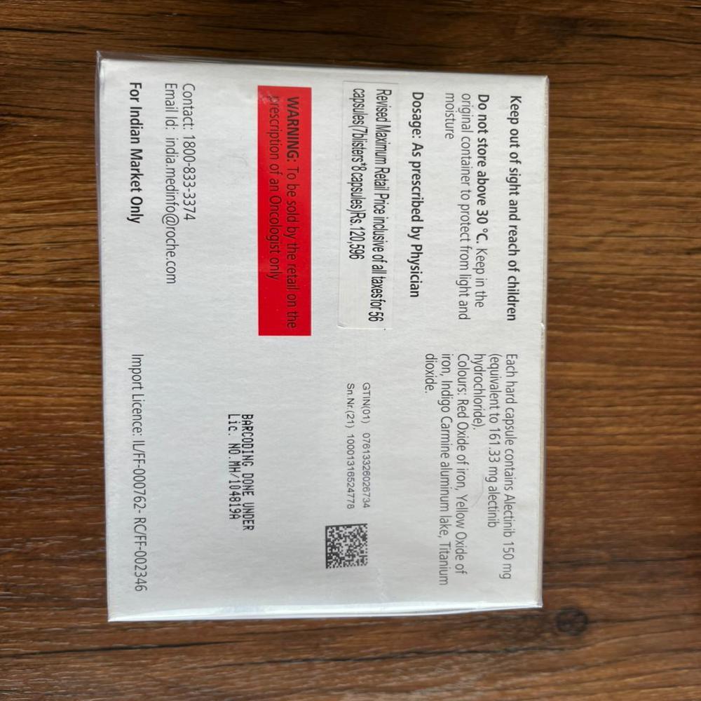 Alecensa Alectinib 150 Mg Capsules