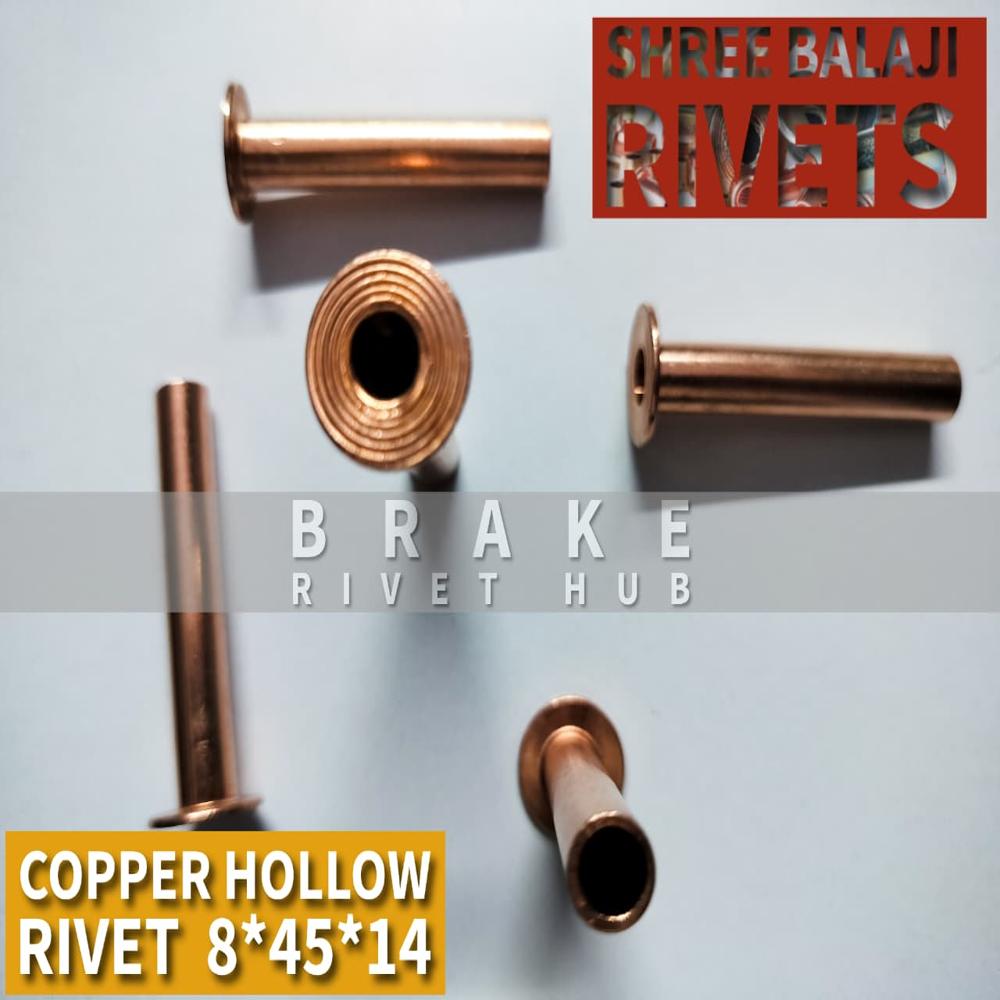 8/45 COPPER HOLLOW RIVETS