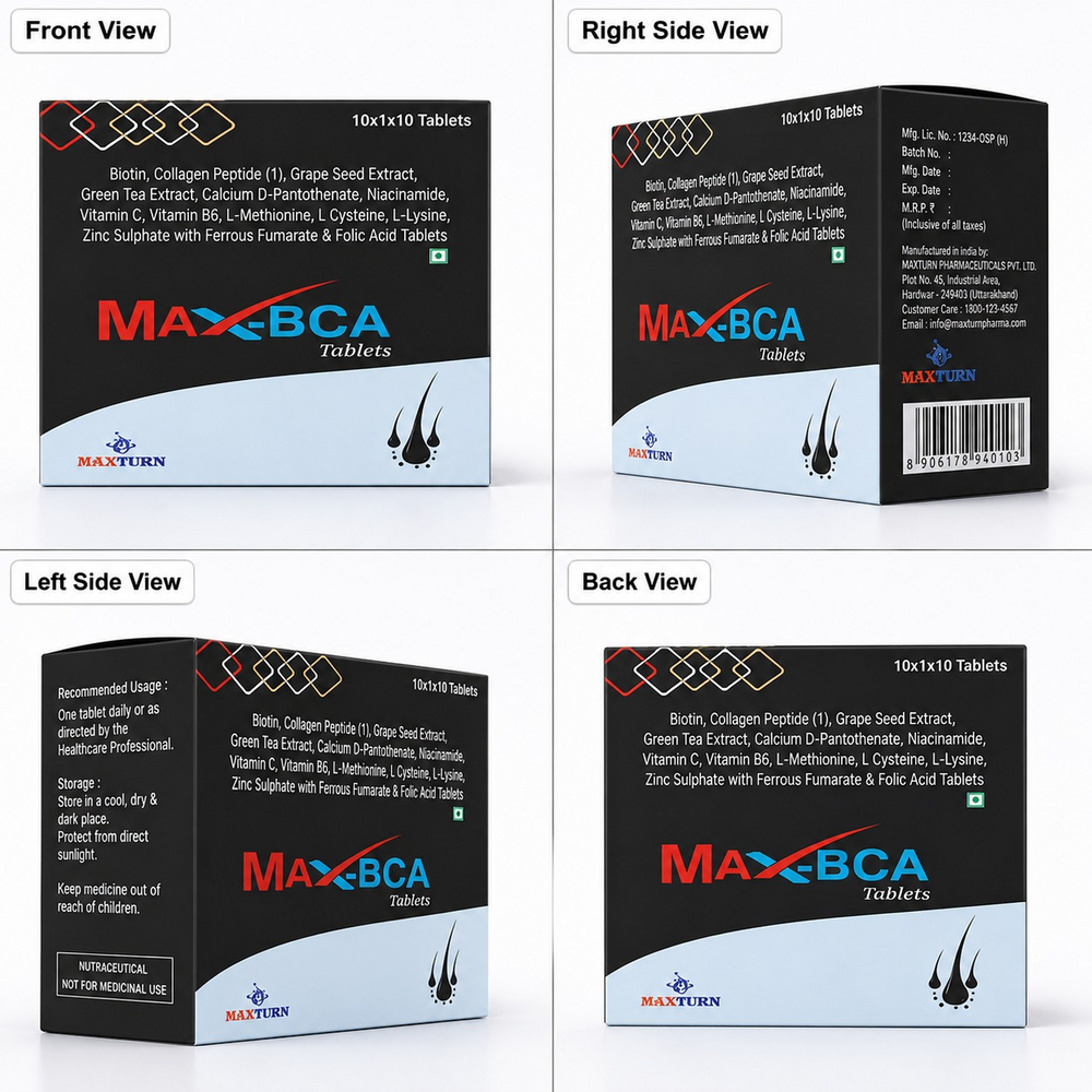 Biotin Collagen Grape Seed Extract Folic Acid Tablets