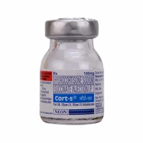Cort S Hydrocortisone Sodium 100mg Injection, Succinate Corticosteroid Injection