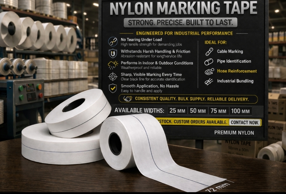 Nylon 66 Tape - Color: White