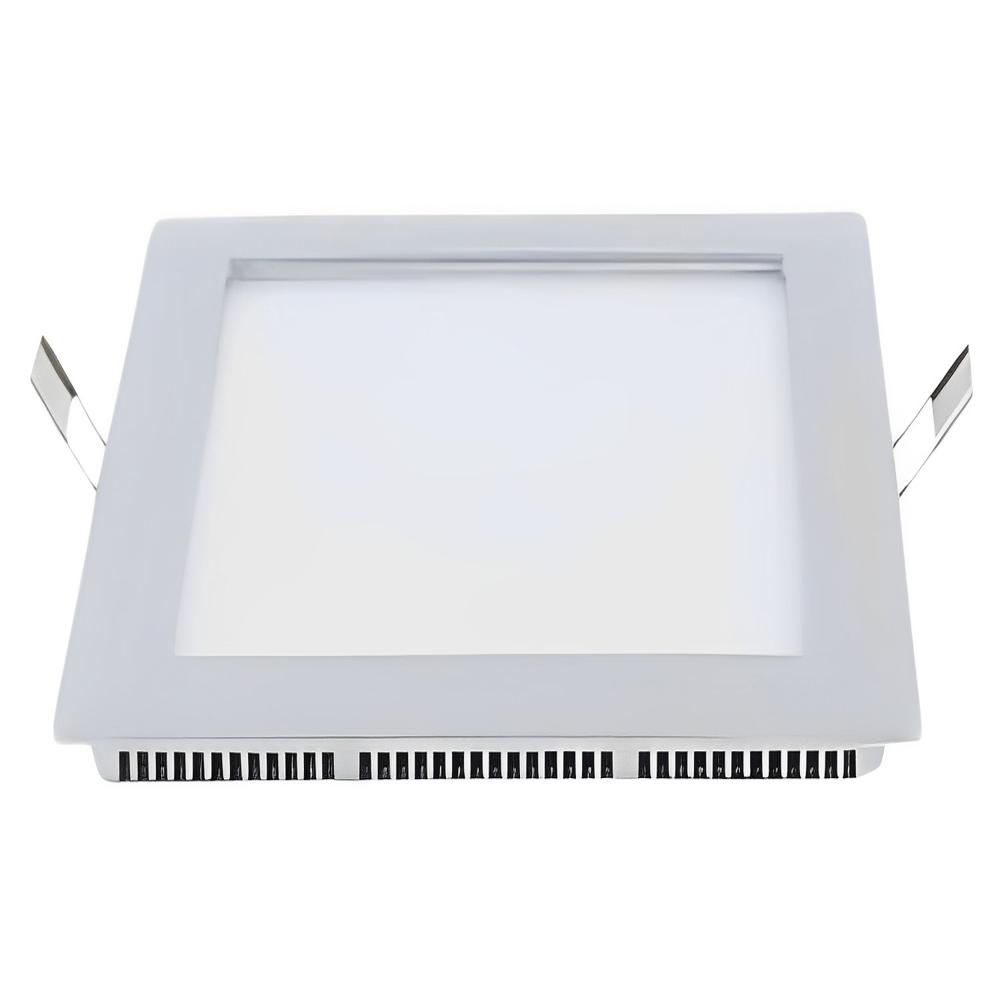 12W Slim Led Panel Ceiling Light - 6 inch Cut Out Size, Aluminium Housing (Square)