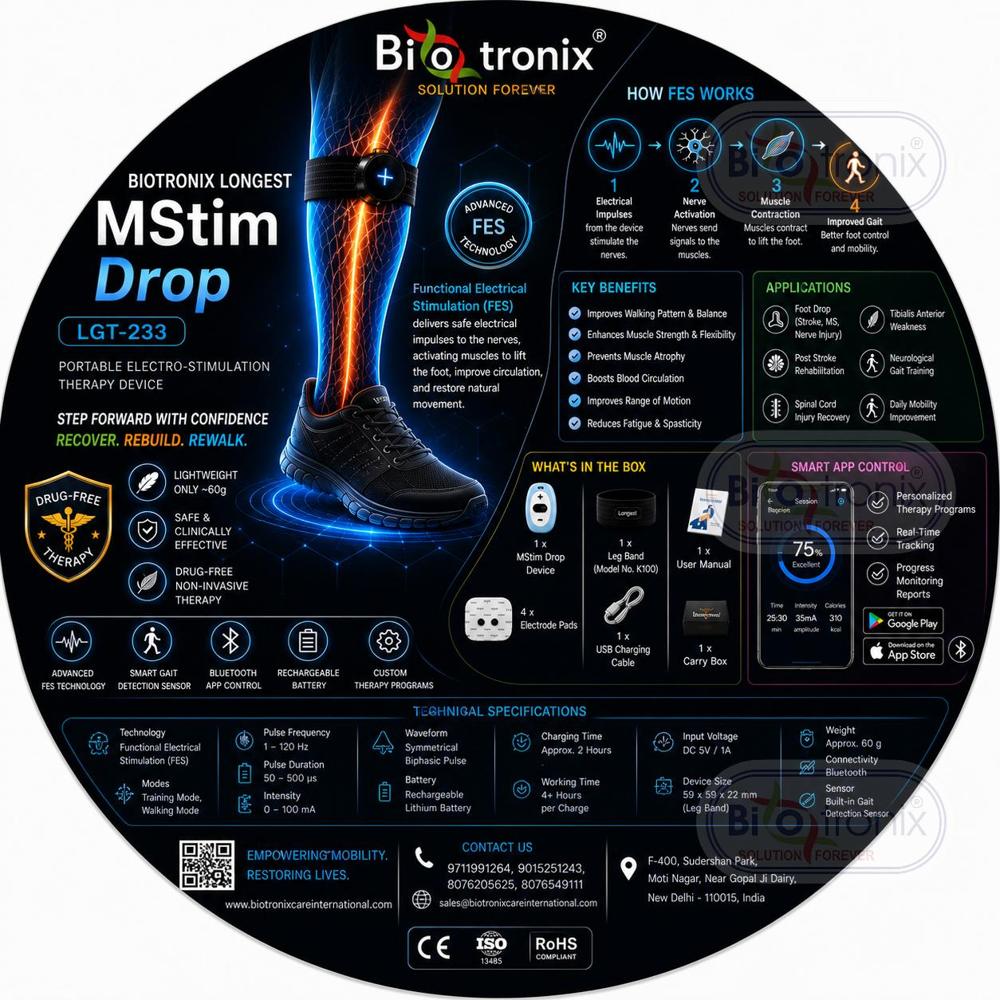 Advanced Foot Drop Rehabilitation Stimulator for Better Mobility