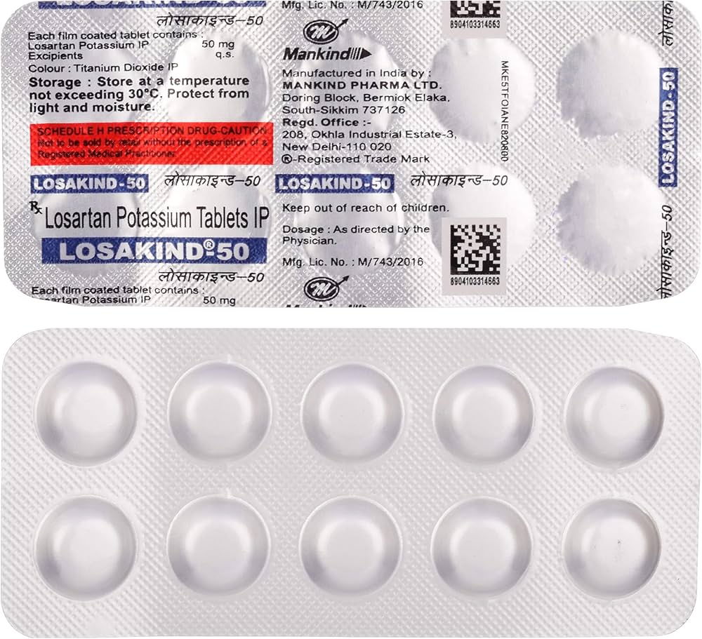 Losartan Potassium Tablets 50 Mg