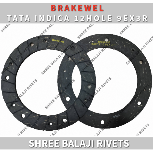Tata Indica 12 Hole 9ex3r Clutch Frictions - Compatible With: Car