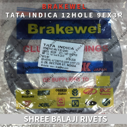 TATA INDICA 12 HOLE 9EX3R CLUTCH FRICTIONS