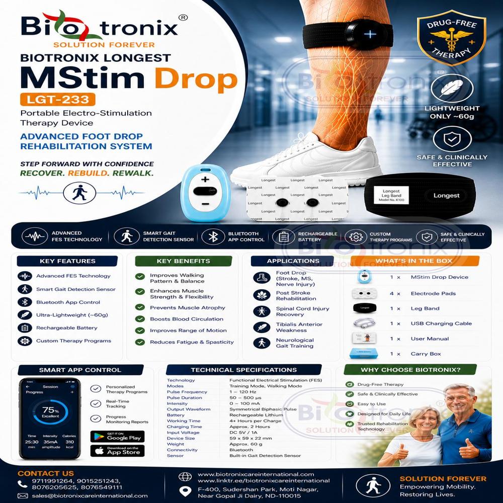 Foot Drop Therapy Machine for Nerve and Muscle Activation