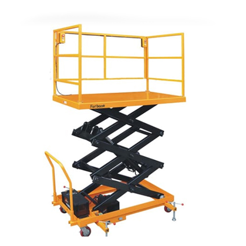 Scissor Lift Table with Railing
