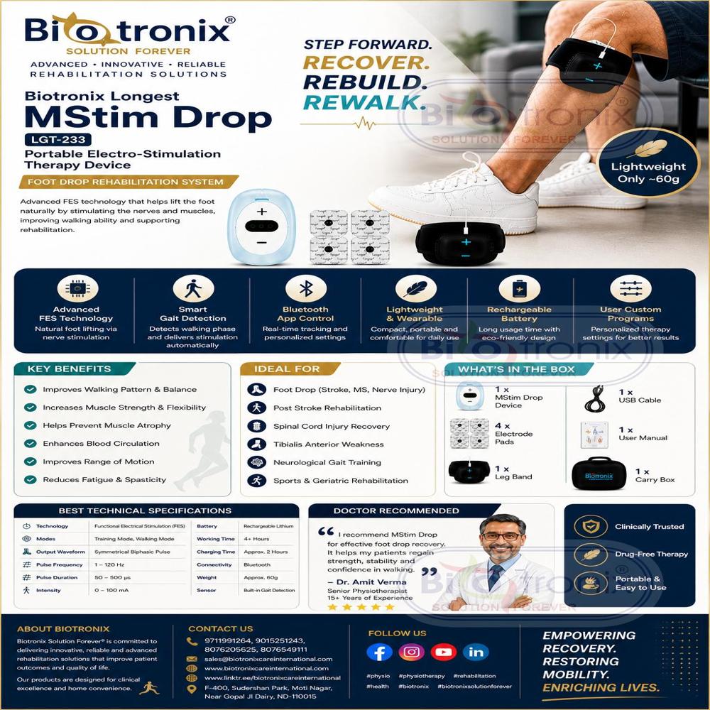 Smart Foot Lift Rehabilitation Device for Improved Walking