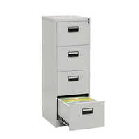 4 Drawer File Cabinet - Color: Grey