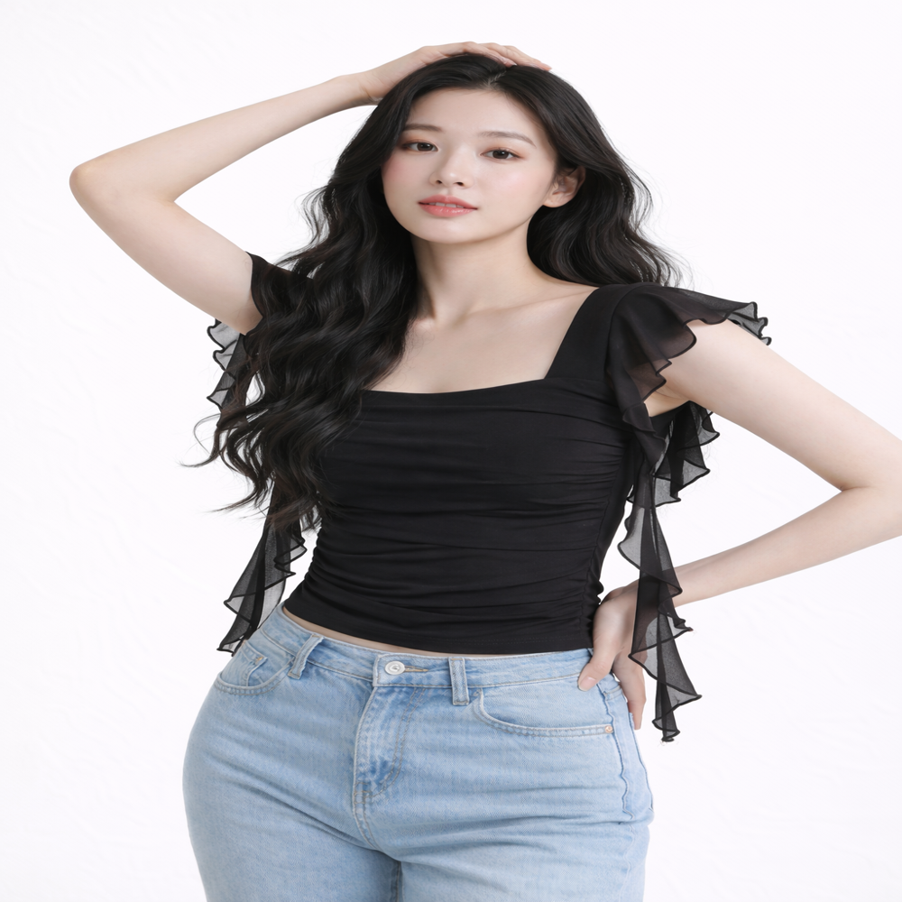 stretchable mesh top