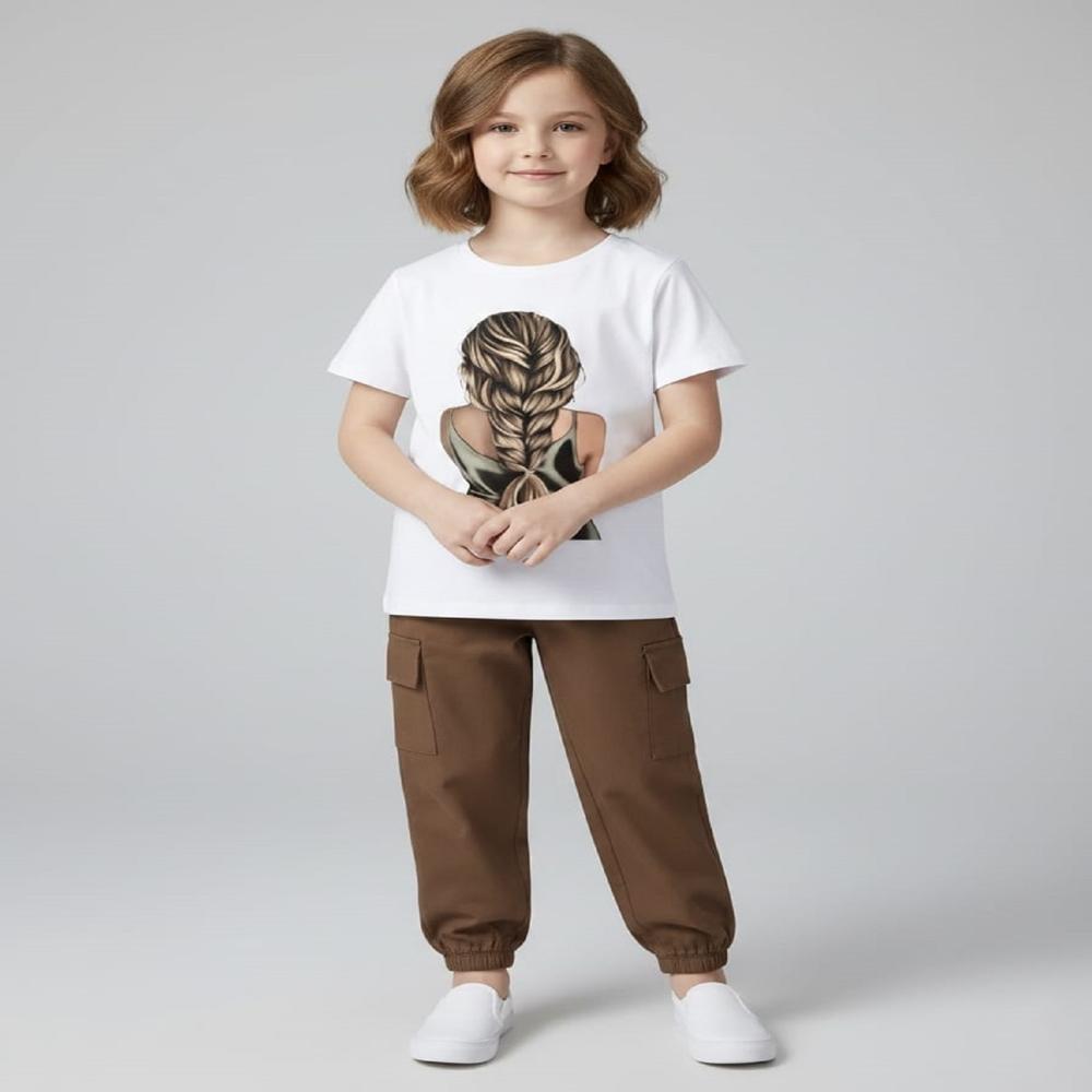 Trendy Kids Half Sleeve T shirt And jogger Set