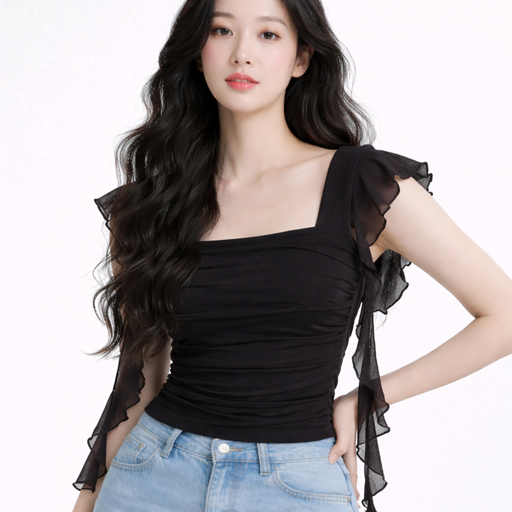 stretchable mesh top