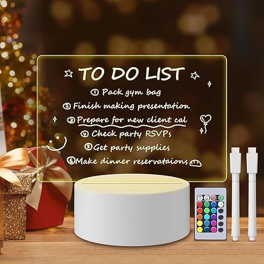 Modern 3D Desk Calendar & Dry Erase Writing Board