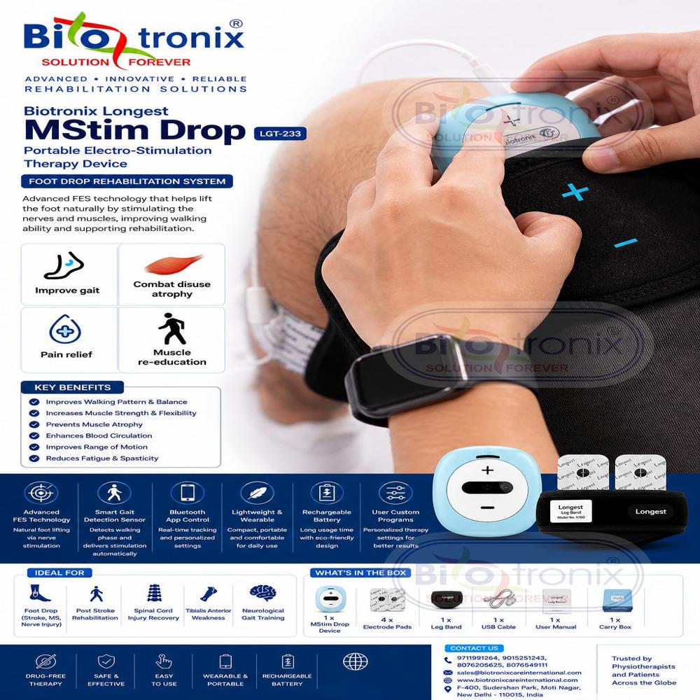 Portable Physiotherapy Device for Foot Drop Recovery Support