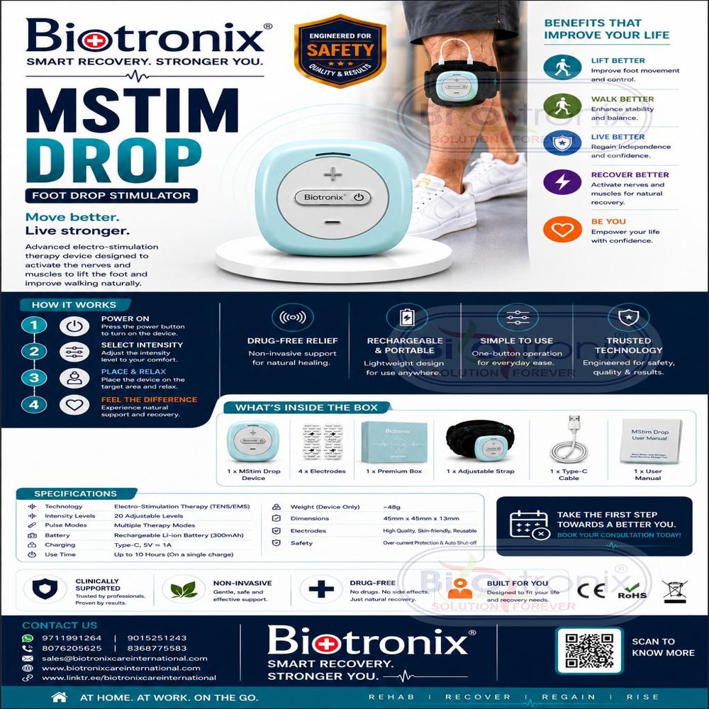 Portable Physiotherapy Device for Foot Drop Recovery Support