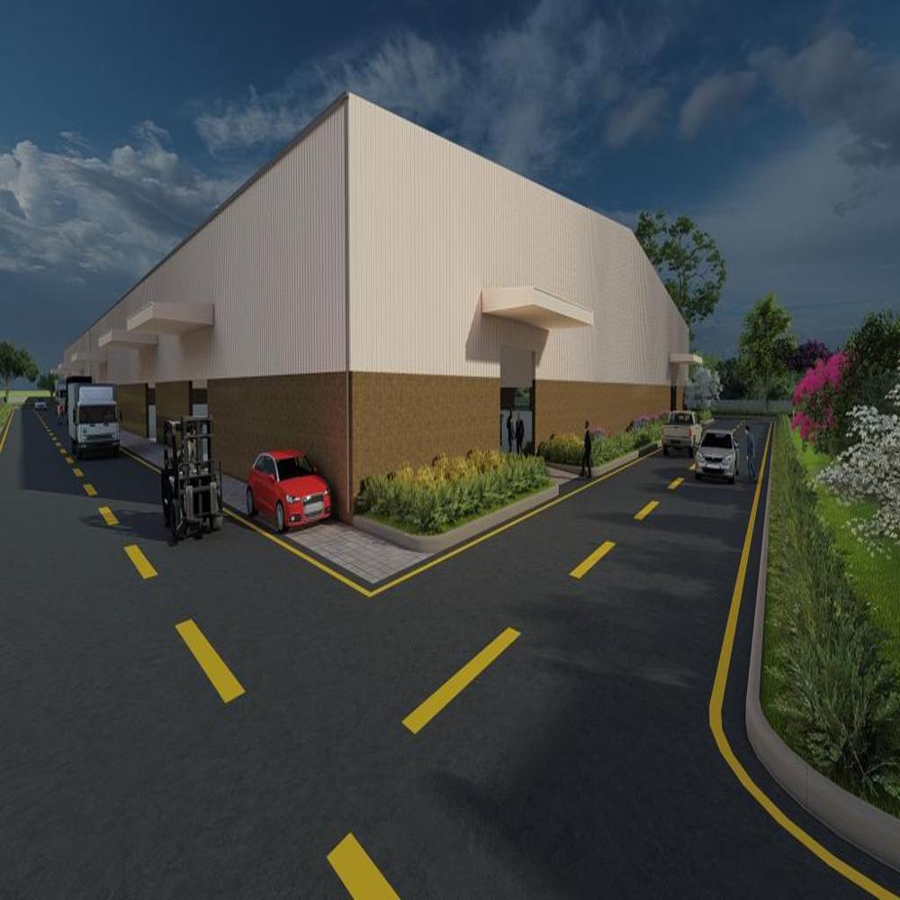 Prefabricated Building Structure - Durable Steel, 10-15 Year Lifespan, Concrete Flooring, Aluminum Sheet Roofing, Aluminum Windows, Multiple Color Options