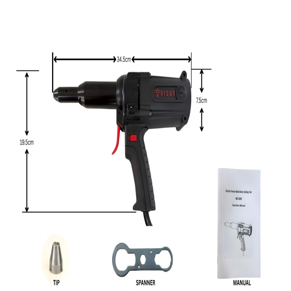 Electric rivet gun