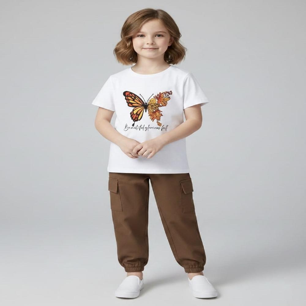 Kids girls Half Sleeve T shirt And Jogger Pant Set 1 To 15 years