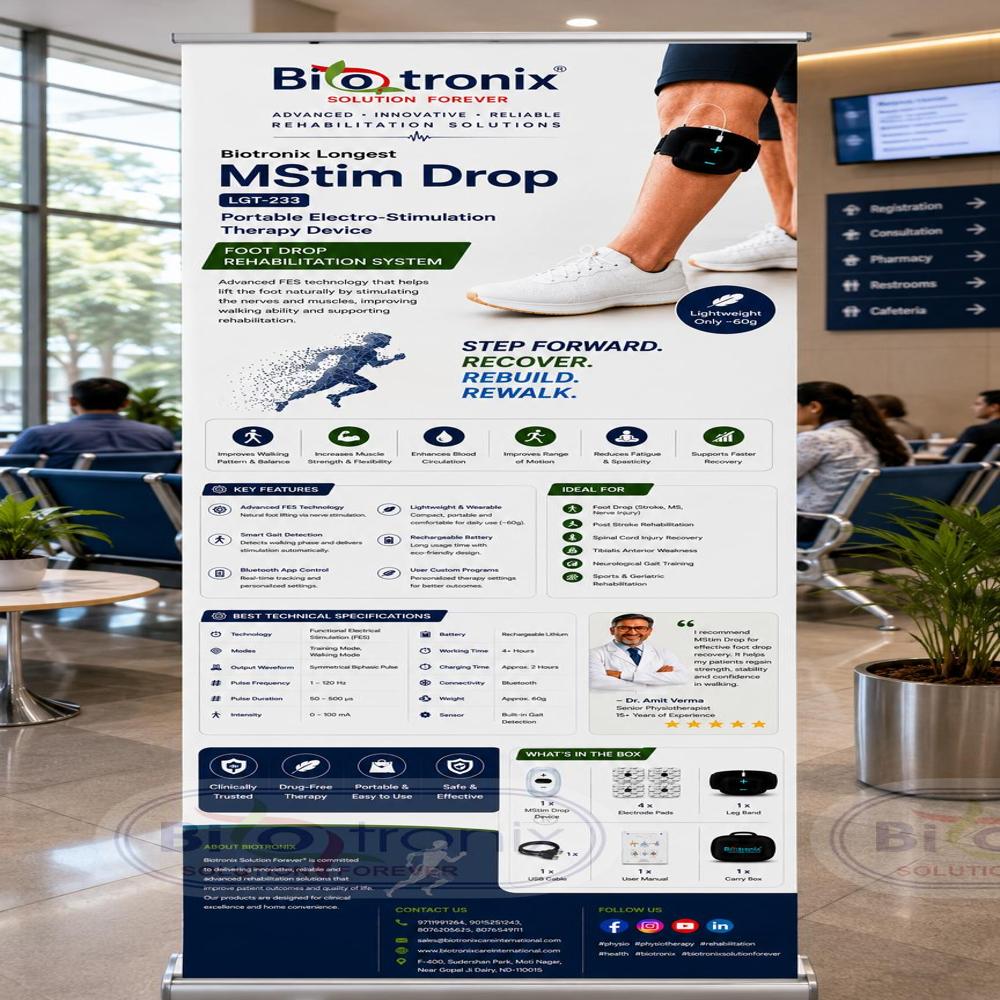 Intelligent EMS Therapy Device for Foot Drop Patients