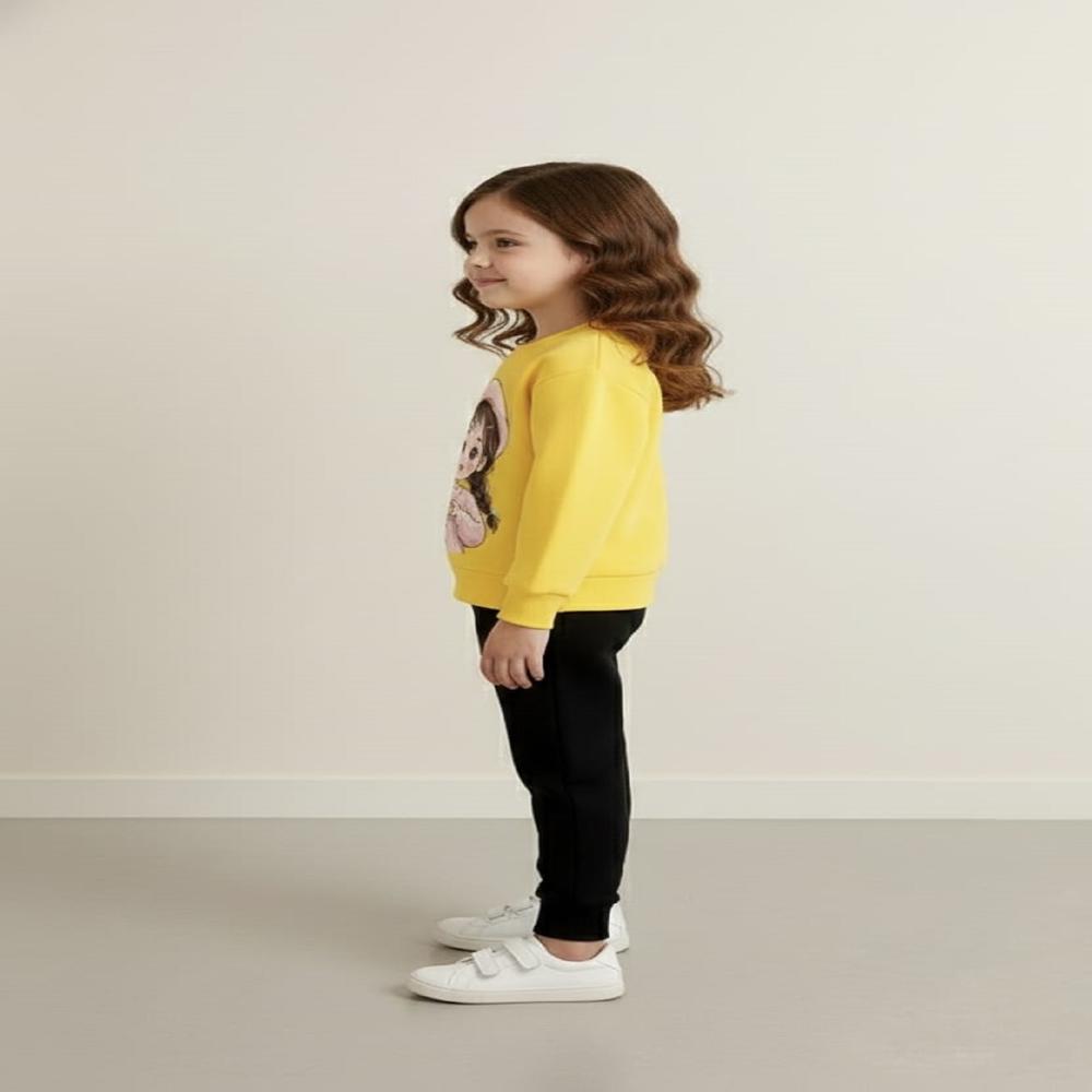 Kids Girls Full Sleeve And Track Pant Set