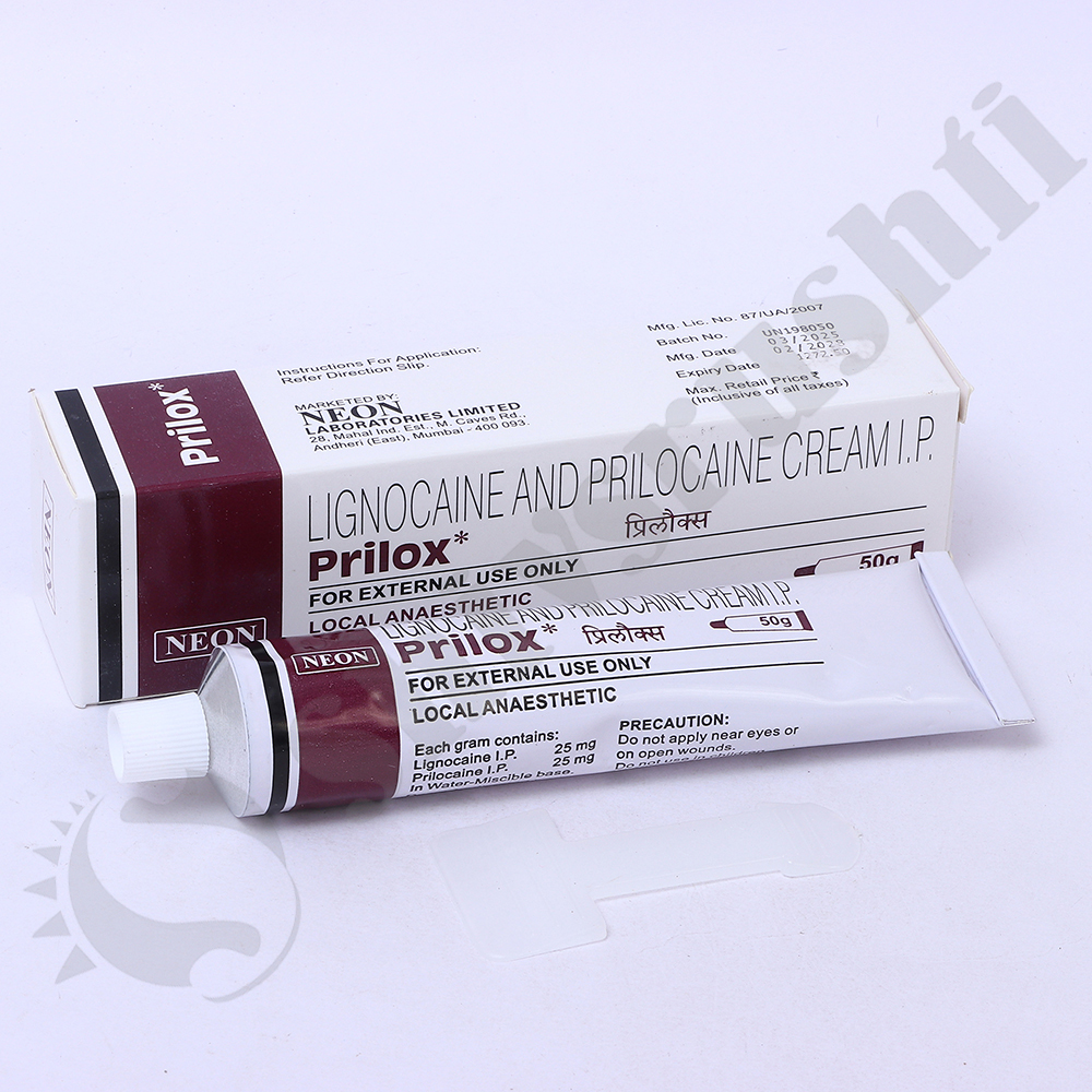 Prilox 50g - Formulations Form: Cream