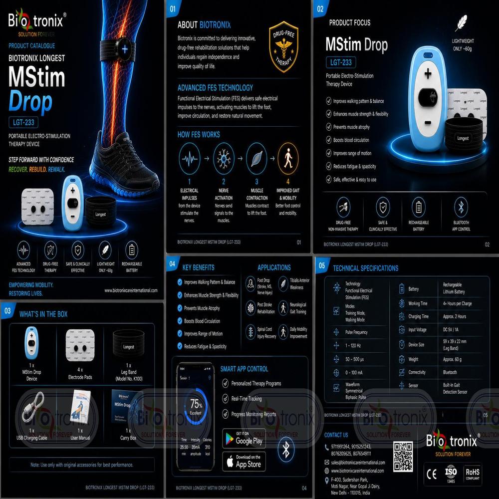 Foot Drop Correction Device for Neurological Recovery Programs