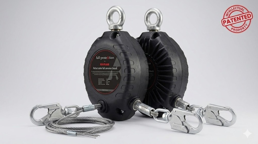 Retractable Fall Arrester Blocks - Color: Black