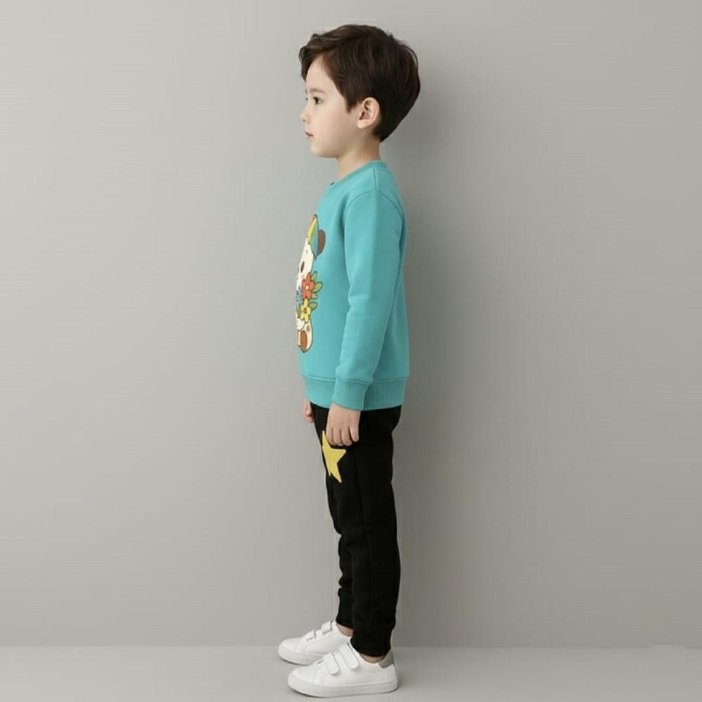 Full Sleeve T shirt With Track Pant Set For Kids Boys And Girls