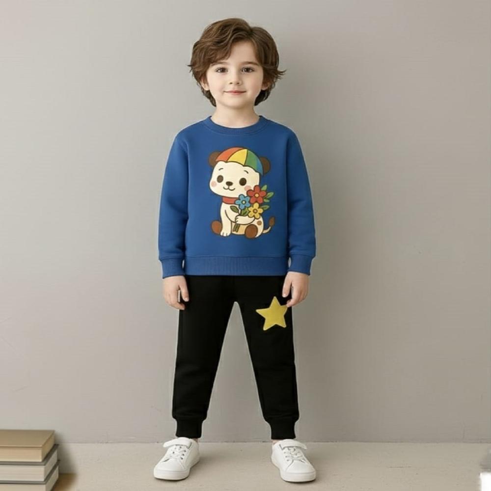 Full Sleeve T Shirt With Track Pant Set For Kids Boys And Girls - Age Group: 1 To 15 Years