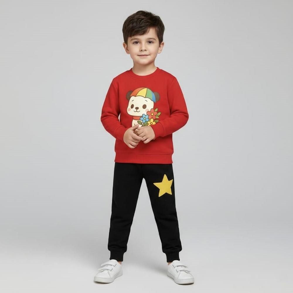 Full Sleeve T Shirt With Track Pant Set For Kids Boys And Girls - Age Group: 1 To 15 Years